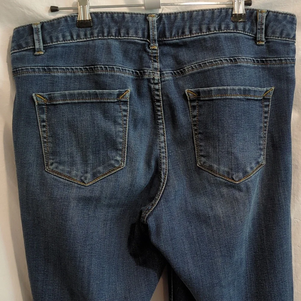 Christopher & Banks | Long Denim Jean Shorts Medium Wash | 12
